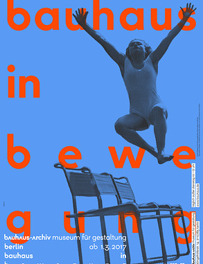 Plakat Bauhaus in Bewegung