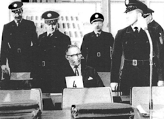 Wilhelm Boger vor Beginn der Verhandlung, Foto: dpa