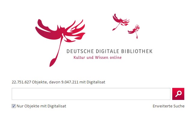 Deutsche Digitale Bibliothek - Screenshot der Website