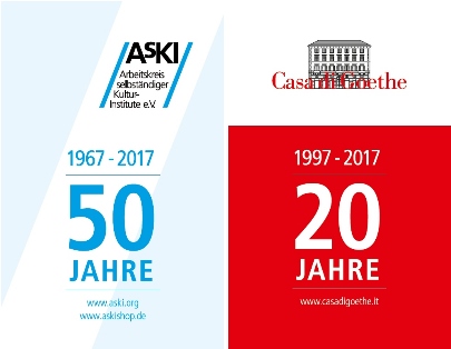 Jubiläum 2017: 50 Jahre AsKI - 20 Jahre Casa di Goethe