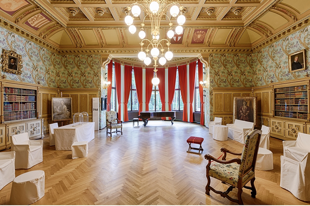 Wahnfried-Saal nach der Neugestaltung des Museums, 2015, Foto: Richard Wagner Museum, Bayreuth