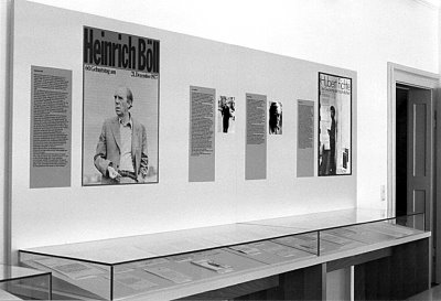 Blick in die Ausstellung Heinrich Böll, © Foto: Literatur-Archiv SBR