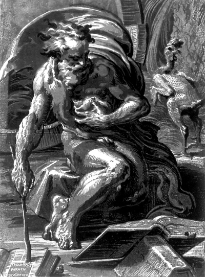 Ugo da Carpi  (1480-1530), Diogenes, Foto: Kunstsammlungen zu Weimar