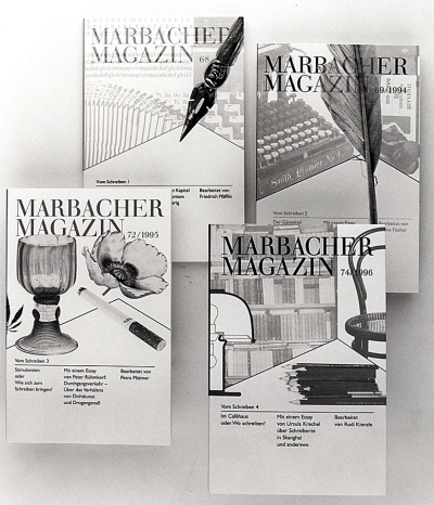 Marbacher Magazin (Auswahl), Foto: Schiller Nationalmuseum / Deutsches Literaturarchiv