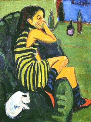 Ernst Ludwig Kirchner, Artistin - Marcella, 1910 Öl auf Leinwand, Brücke Museum Berlin, © Ingeborg Henze-Ketterer und Dr. Wolfgang Ketterer, CH-Wichtrach/Bern