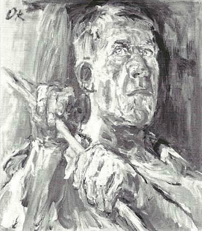 Oskar Kokoschka, Selbstbildnis (Fiesole), 1948, Öl auf Leinwand, Oskar-Kokoschka-Stiftung im Musée Jenisch, CH-Vevey, Foto: Claude Bornand, Lausanne