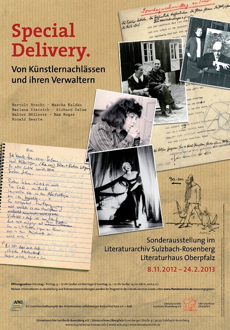 Plakat Special Delivery: Literaturarchiv Sulzbach-Rosenberg