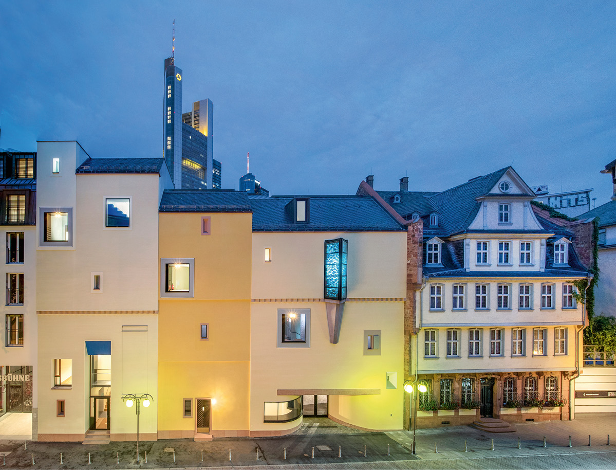 Blick auf das Frankfurter Goethe-Haus und das Deutsche Romantik-Museum, © Freies Deutsches Hochstift, Foto: Alexander Paul Englert