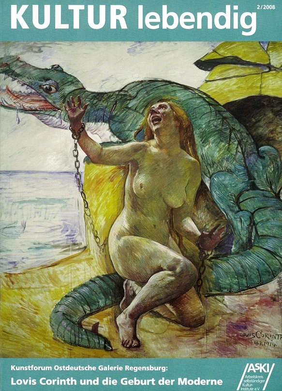 Titelbild KULTUR lebendig 2/08 : Lovis Corinth. Angelica mit dem Drachen, 1914, Öl auf Leinwand, Berlinische Galerie