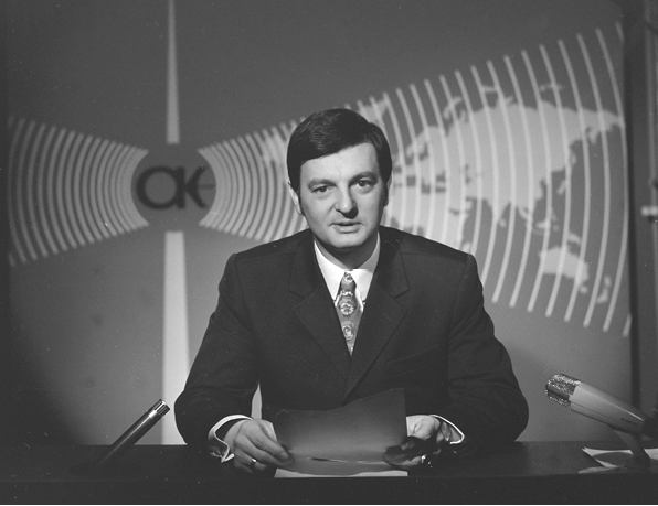 Nachrichtensprecher Klaus Feldman, Aktuelle Kamera 1971, Foto: DRA/Nickel