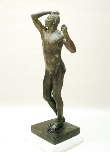 Auguste Rodin „Das Eherne Zeitalter“, 1875/76, Bronze, braun, grün und schwarz patiniert, © Kunsthalle Bremen – Der Kunstverein in Bremen, Fotos: Lars Lohrisch