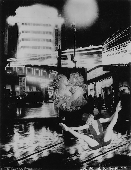 UMBO (vermutl.), Collage zu ‘Berlin. Sinfonie der Großstadt‘, 1927, Foto:  Deutsche Kinemathek – Museum für Film und Fernsehen, Berlin, Fotoarchiv