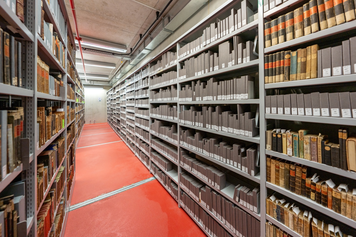 Blick in die Almanachsammlung der HAAB mit einem Gesamtbestand von ca. 4.000 Exemplaren, © Klassik Stiftung Weimar