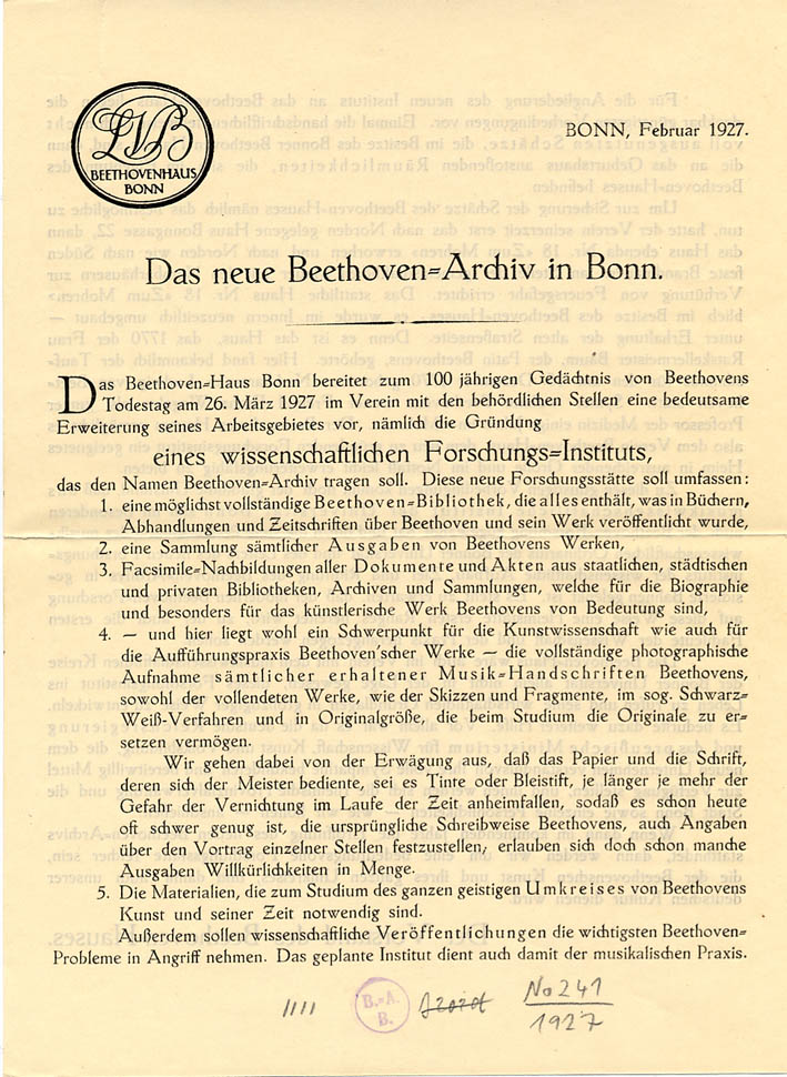 ‘Das neue Beethoven-Archiv in Bonn‘, Foto: Beethoven-Archiv im Beethoven-Haus Bonn