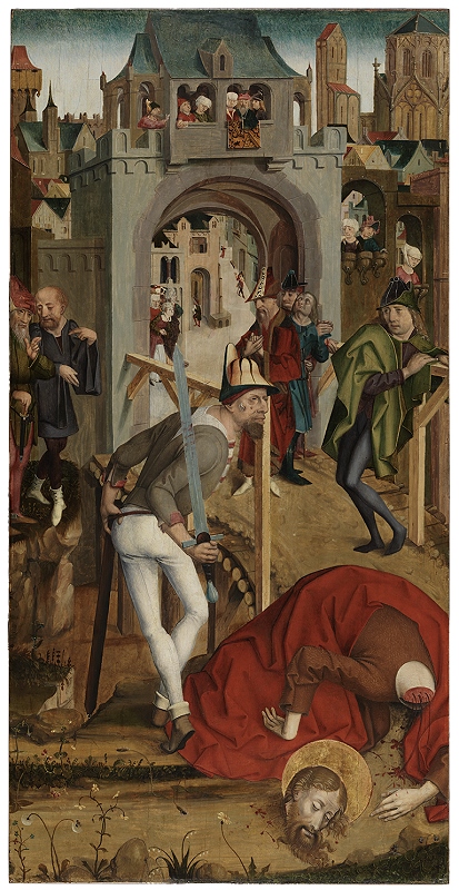 Meister von Freising-Neustift, Die Enthauptung Johannes des Täufers, Freising um 1490, Malerei auf Holz, GNM, Inv.-Nr. Gm1527, Foto: G. Janßen