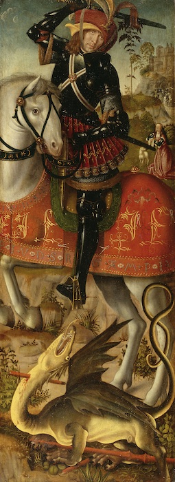 Heiliger Georg, Niederlande, um 1510, Malerei auf Eichenholz, Foto: Germanisches Nationalmuseum, Nürnberg