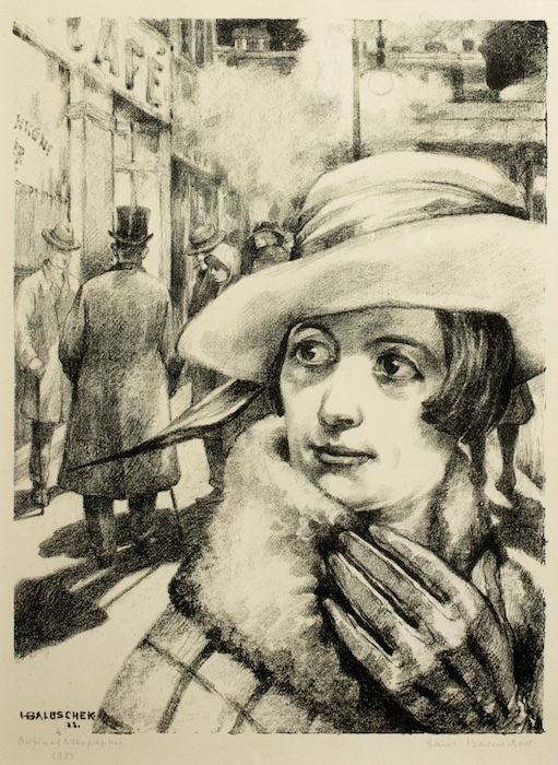Hans Baluschek, ‘Straßendirne‘, 1921, Lithographie, Foto:  © Kunststiftung Dr. Hans-Joachim und Elisabeth Bönsch