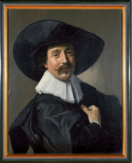 Frans Hals, Brustbild eines unbekannten Herrn mit Hut, um 1535, Öl auf Leinwand, Foto: MDR ; Rathgen Forschungslabor der Staatlichen Museen zu Berlin