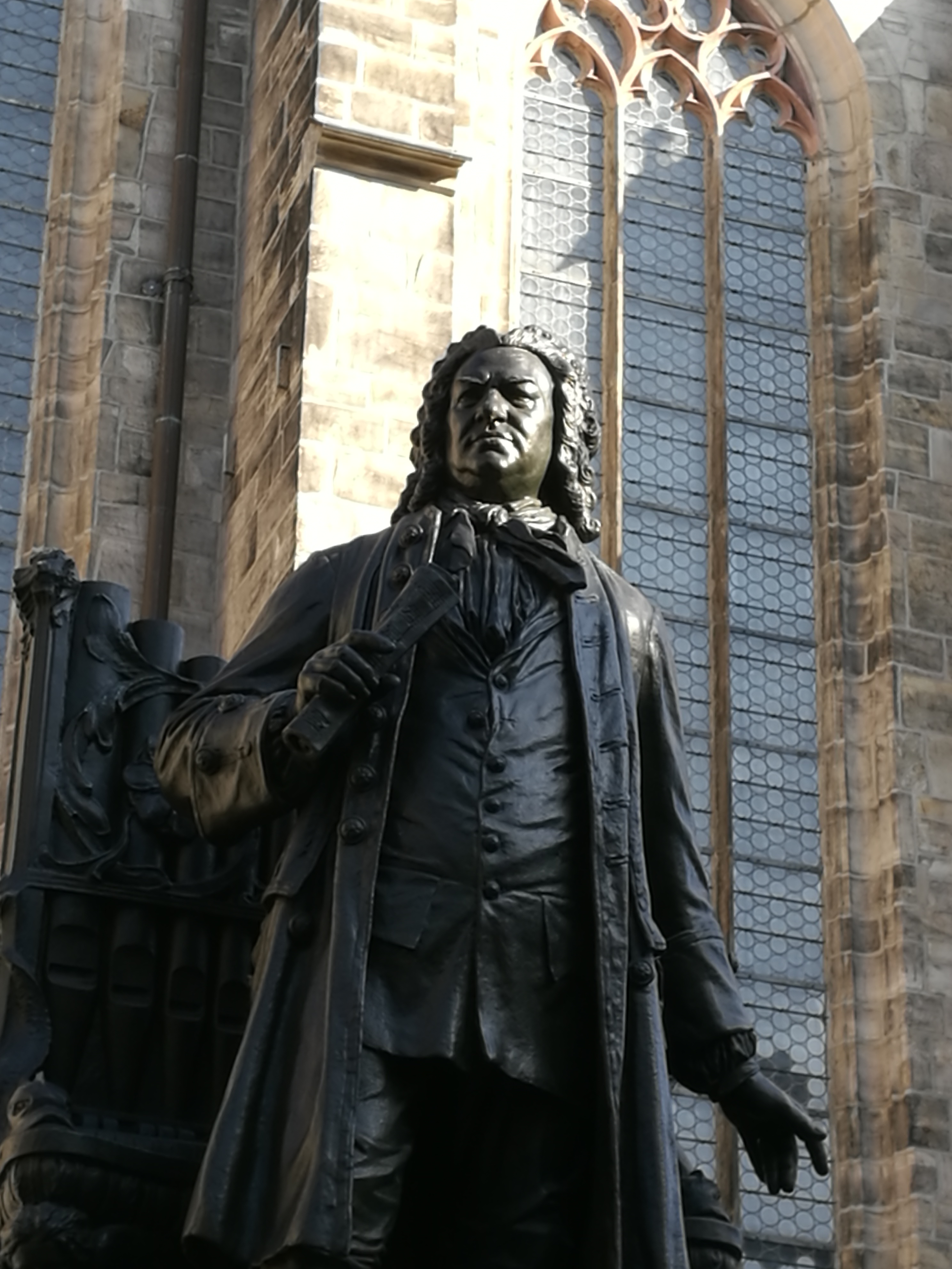 Carl Seffner, Denkmal Johann Sebastian Bachs vor der Thomaskirche in Leipzig, Foto: Franz Fechner, Bonn