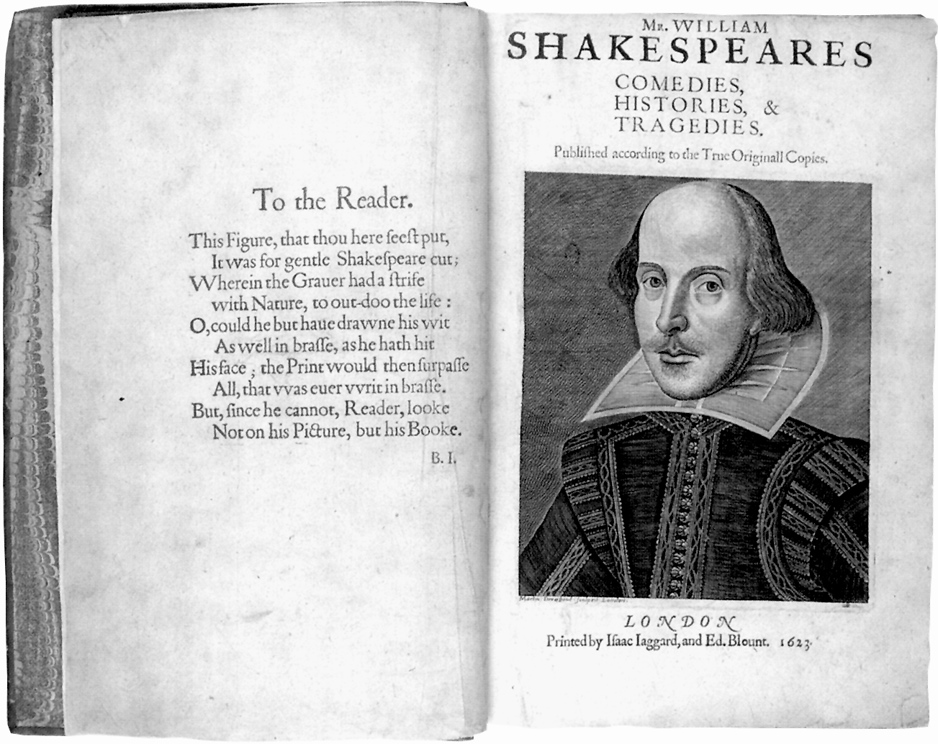 William Shakespeare, Comedies, Histories and Tragedies, London 1623, Bibliotheca Bodmeriana, Cologny (Genf), Foto: Bernd Hoffmann