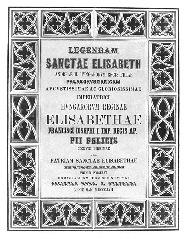 Legende der Heiligen Elisabeth, Franz Liszt, Titelblatt, Herzogin Anna Amalia Bibliothek, Stiftung Weimarer Klassik, Foto: Sigrid Geske
