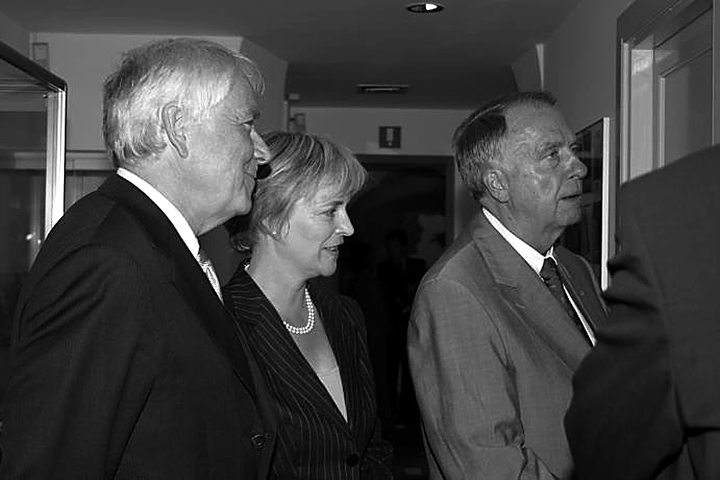 (v.l.n.r.): Volkmar Hansen, Ursula Bongaerts, Bernd Neumann, Foto: © Alberto Medri, Rom
