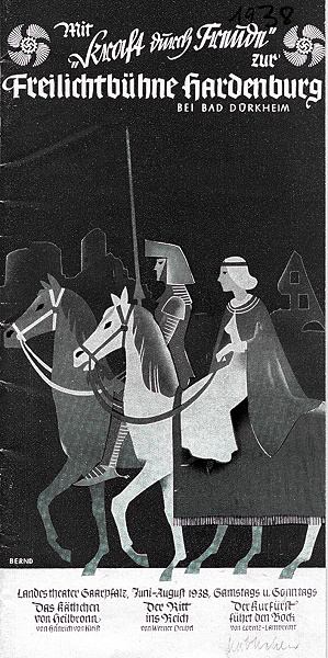 Aufführungen des Käthchen von Heilbronn, Freilichtbühne Hardenburg für KdF, 1938, © Stiftung Zentral- und Landesbibliothek Berlin, Nachlass Minde-Pouet
