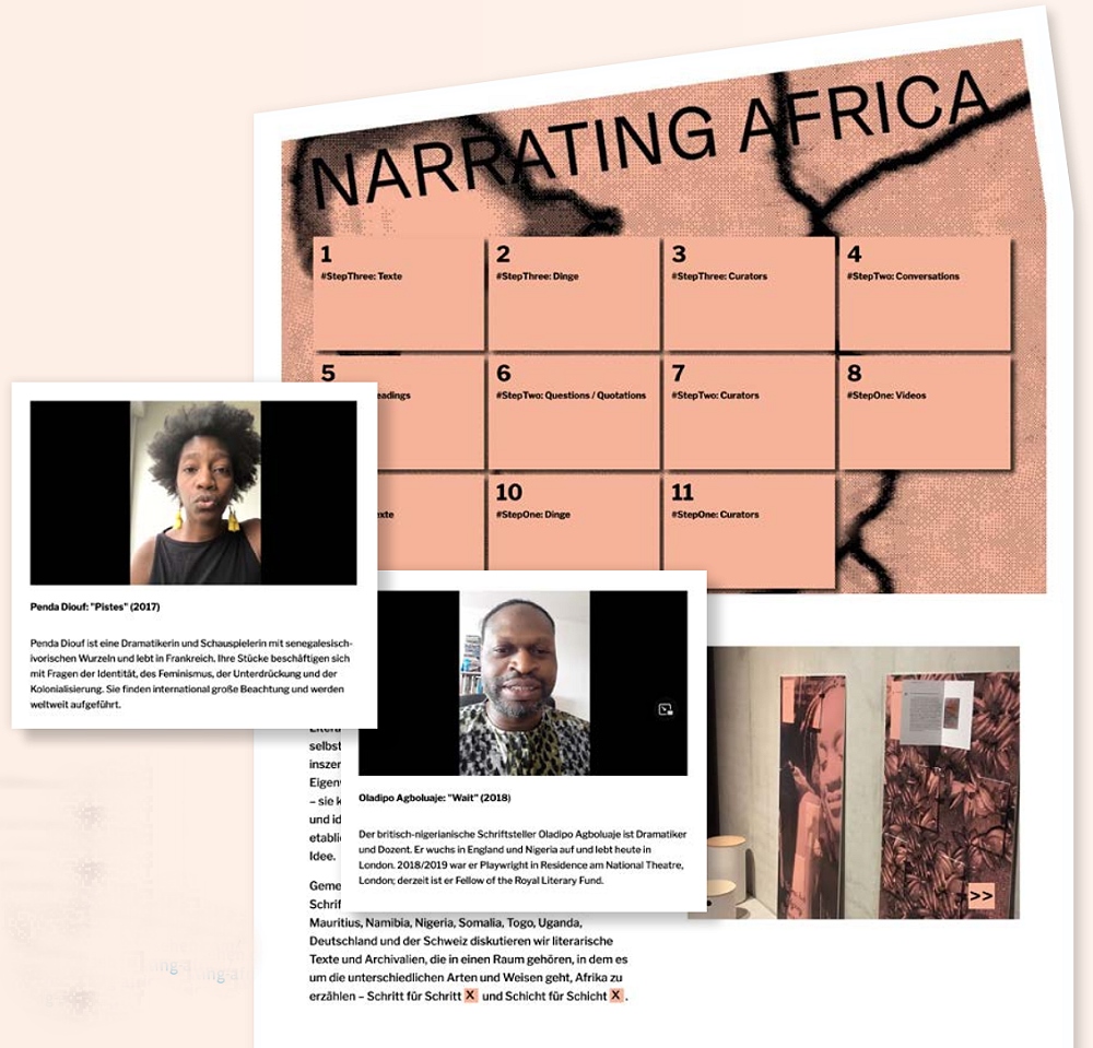 ‘Narrating Africa‘, Screenshots, Fotos: Martin Kuhn, DLA Marbach
