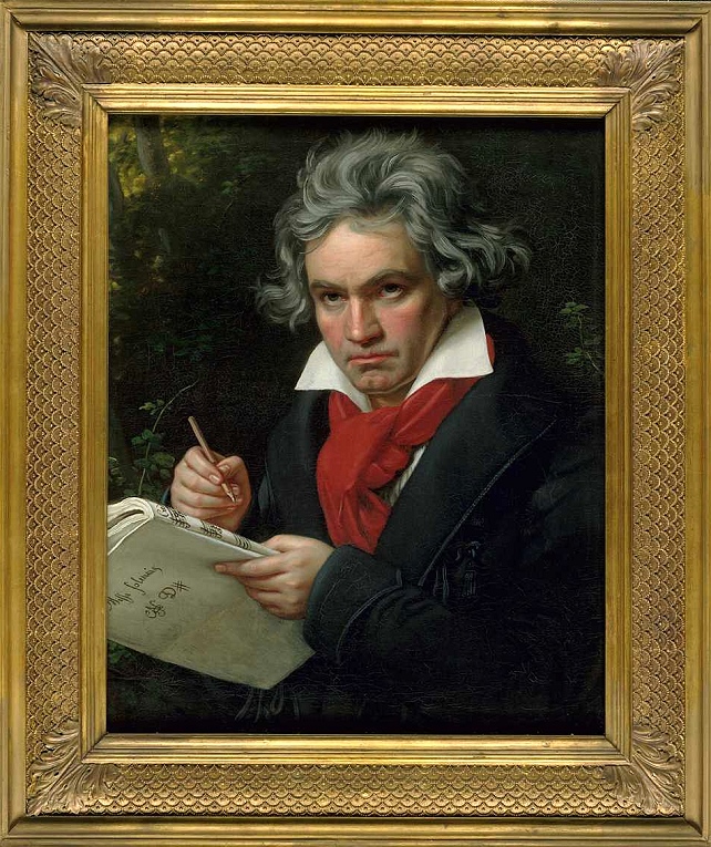 Joseph Karl Stieler, Beethoven mit dem Manuskript der Missa solemnis, 1820, © Beethoven-Haus Bonn