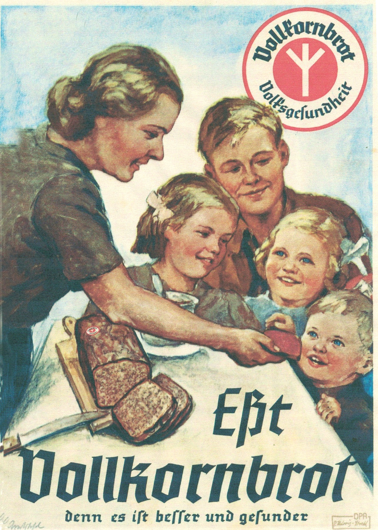 Plakat, Deutsche Plakatagentur (DPA), unbekannt, 1940-41, © Museum der Brotkultur Ulm 