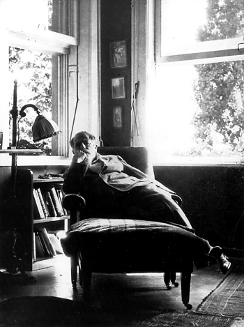 Arthur Schnitzler in seinem Arbeitszimmer 1931, Foto: Nadine Krier, Wien