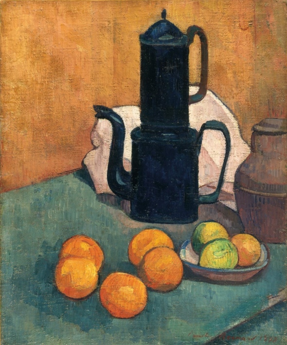 Emile Bernard, Die blaue Kaffeekanne, 1888, Öl auf Leinwand, Kunsthalle Bremen, Foto: Lars Lorisch