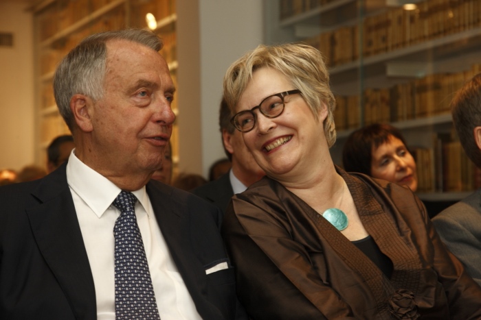 Kulturstaatsminister Bernd Neumann und Ursula Bongaerts, Foto: © Alberto Novelli, Rom
