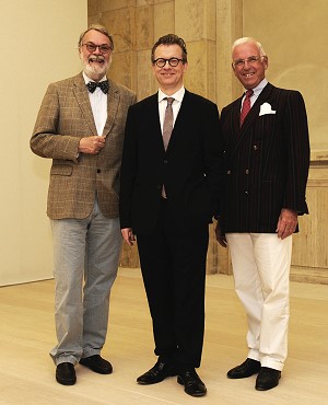 Prof Dr. Wulf Herzogenrath, Dr. Christoph Grunenberg, Georg Abegg (v.l.n.r.), Foto: Harald Rehling