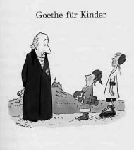 Ich bin so guter Dinge, Goethe für Kinder ausgewählt von Peter Härtling, illustriert von Hans Traxler, Frankfurt a.M. 1998, Foto: Freies Deutsches Hochstift/ Frankfurter Goethe-Museum