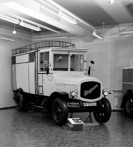 Elektrisch betriebener Postzustellwagen der Firma Bergmann, München, 1922-27 Museum für Kommunikation Nürnberg, © Foto: Museum für Kommunikation, Nürnberg