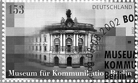 Sonderpostwertzeichen: Museum für Kommunikation Berlin, Erstausgabe 08.08.2002, © MfK Berlin