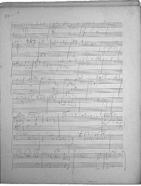 Erste Seite der Skizzen zu dem Streichtrio d-Moll op. 141b, © Foto: Max-Reger-Institut, Karlsruhe