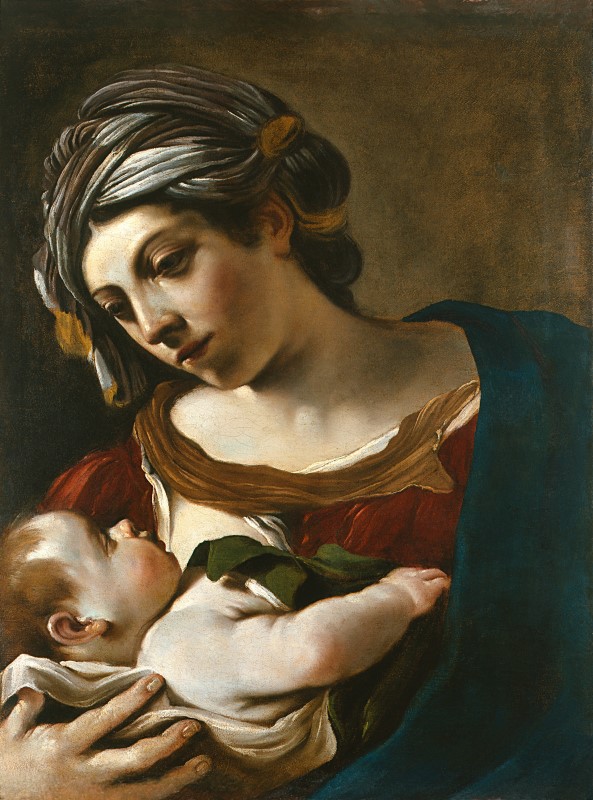 Giovanni Francesco Barbieri, gen. Il Guercino (1591 Cento – 1666 Bologna), Madonna mit Kind, um 1621-22, Öl auf Leinwand, eErworben 2010 als Schenkung von Eduard und Barbara Beaucamp, Städel Museum, Frankfurt am Main