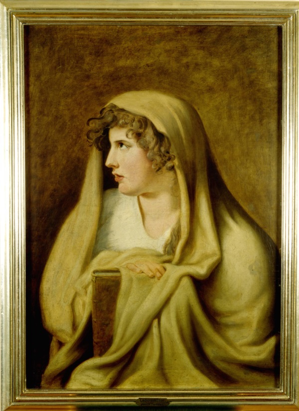 Johann Heinrich Wilhelm Tischbein: Bildnis Emma Hart als Sibylle, Öl auf Leinwand, 1789/1790, Klassik Stiftung Weimar