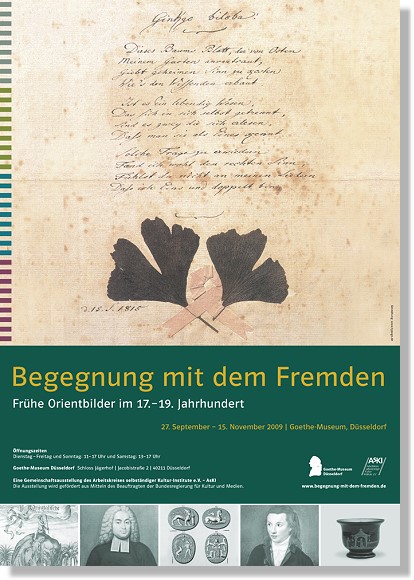 Begegnung mit dem Fremden. Frühe Orientbilder im 17.–19. Jahrhundert. Gemeinschaftsausstellung des AsKI e.V. im Goethe-Museum Düsseldorf vom 27. September – 15. November 2009