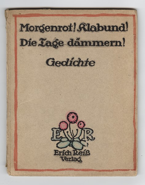 Lyrikband Klabunds, mit dem ihm 1913 der literarische Durchbruch gelang