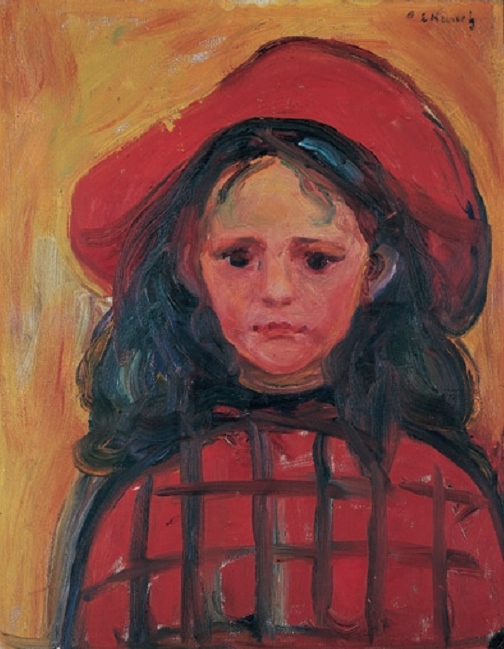 Edvard Munch, Mädchen mit rotem Hut, um 1903/05, Von der Heydt-Museum Wuppertal