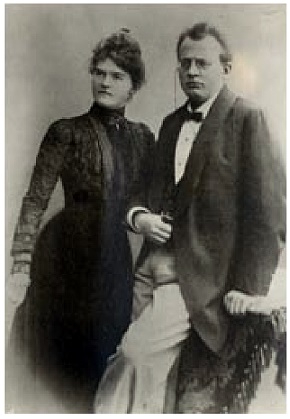 Das 'junge Ehepaar Reger', München 1903, Foto: Sammlung des Max-Reger-Instituts/Elsa-Reger-Stiftung, Karlsruhe