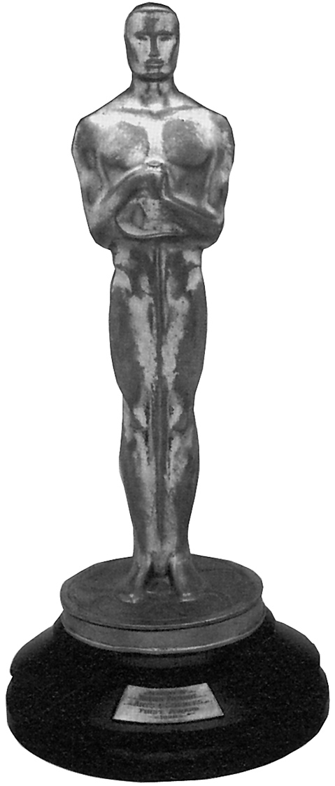 Oscar für Emil Jannings, Der erste jemals verliehene Oscar für die Spielzeit 1928, Filmmuseum Berlin - Deutsche Kinemathek, Foto: Michael Lüder, Potsdam