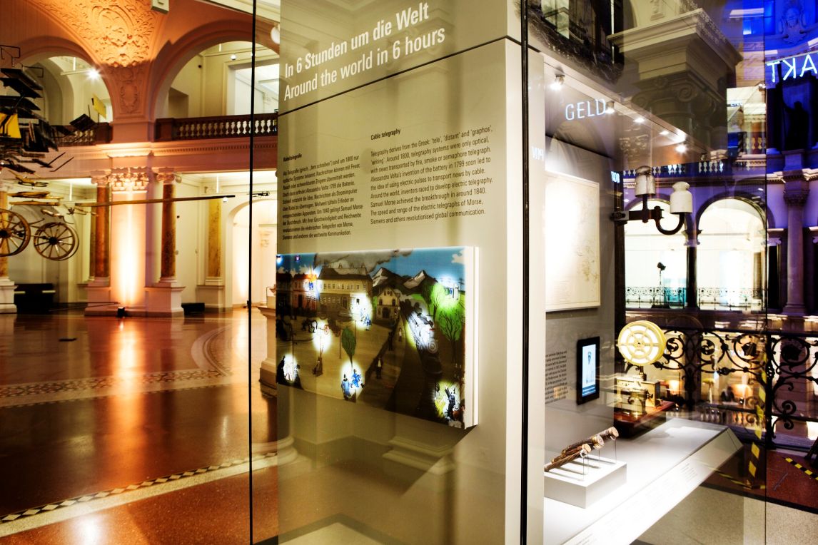 Blick in die Dauerausstellung, @ Museum für Kommunikation Berlin, Foto: Michael Erhart