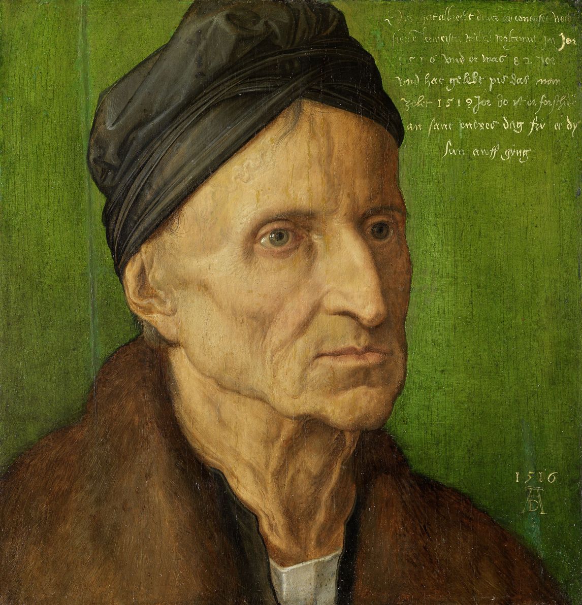 Albrecht Dürer: Bildnis des Malers Michael Wolgemut, 1516, Dauerleihgabe der Bayerischen Staatsgemäldesammlungen, Foto: GNM, Dirk Messberger