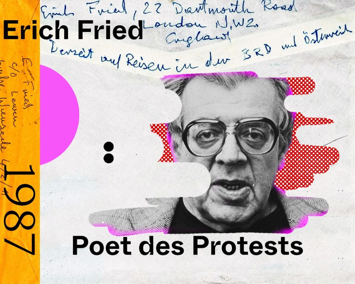Seit 1951 vergibt die Akademie den Georg-Büchner-Preis. Hier Erich Fried, Preisträger 1987