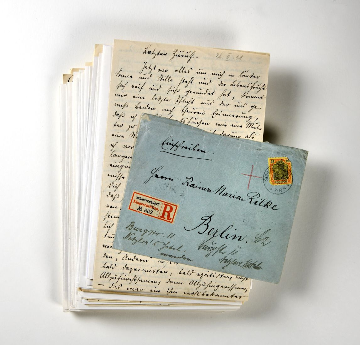 Briefe von Lou Andreas‐Salomé an Rilke. Foto: DLA Marbach