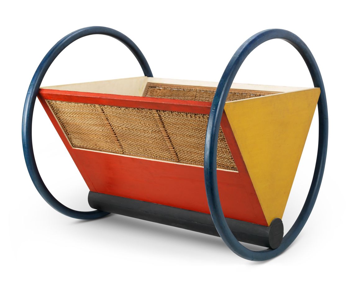 Peter Keler, Kinderwiege (sog. Bauhaus-Wiege), 1922